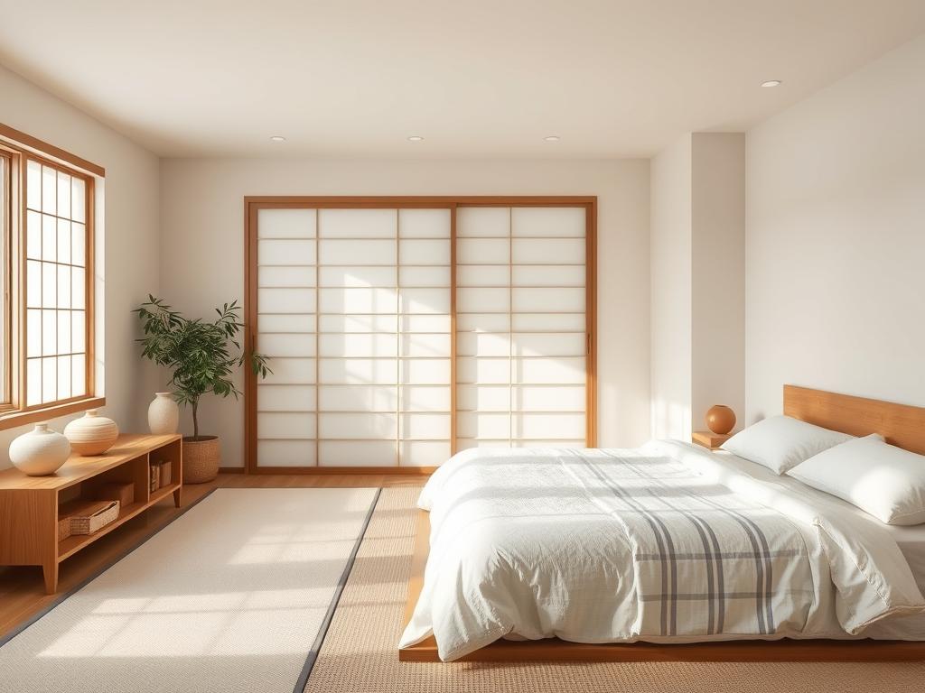 neutral tones in Japanese interior design