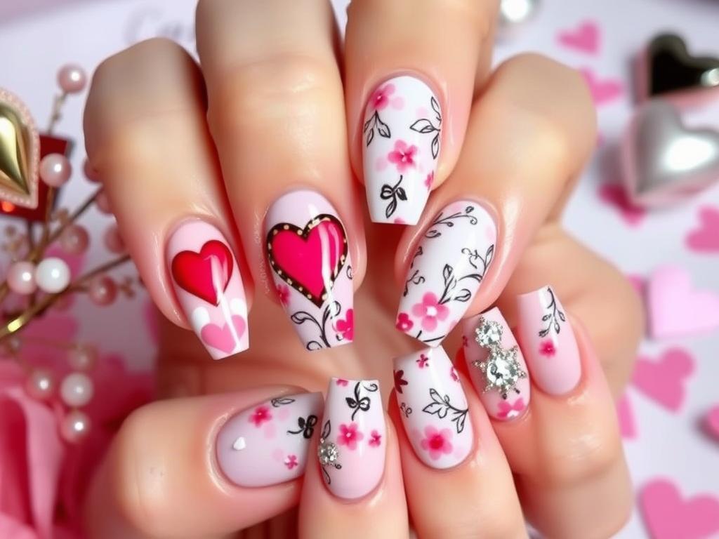 romantic nail designs