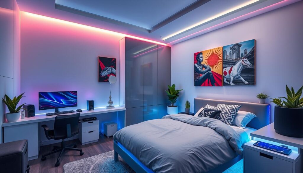 tech-savvy bedroom ideas