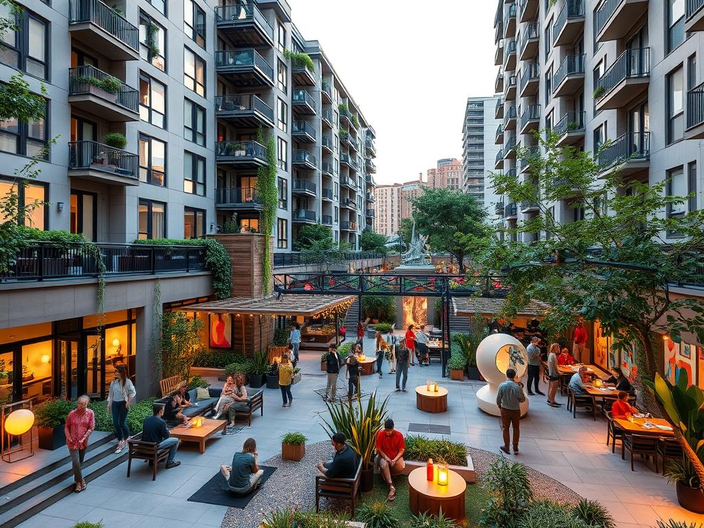 trendy apartment community