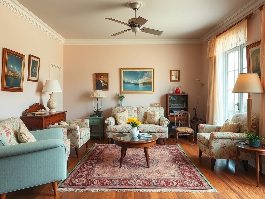 vintage interior decor color palettes