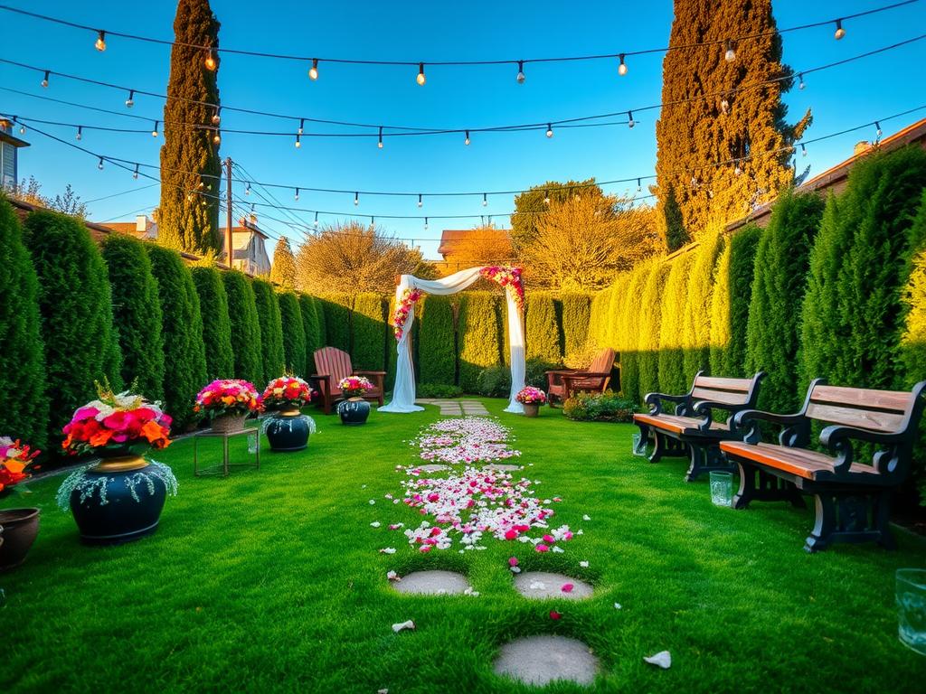 yard maintenance for weddings