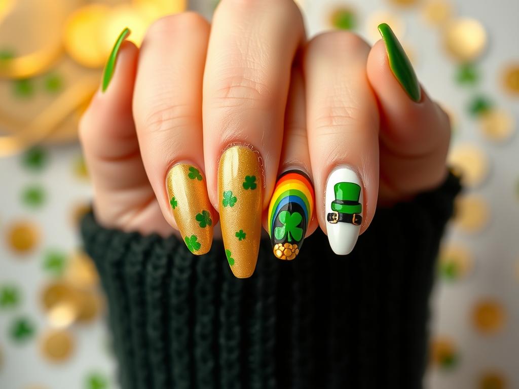 green nail art ideas