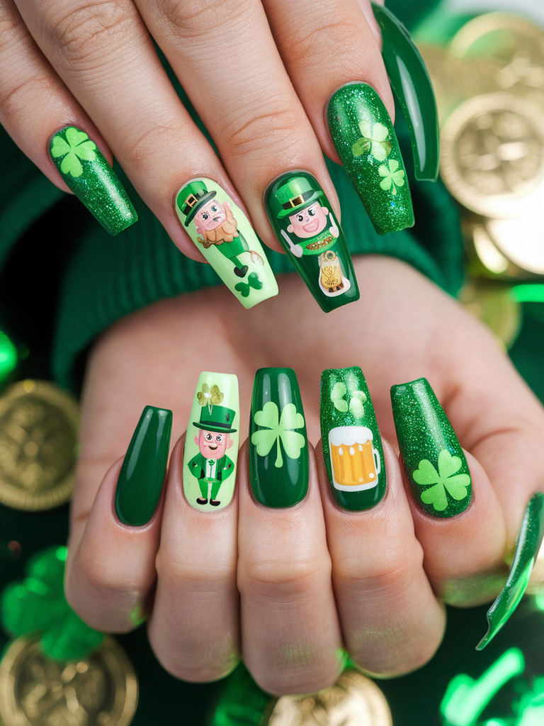 saint patrick's day nails