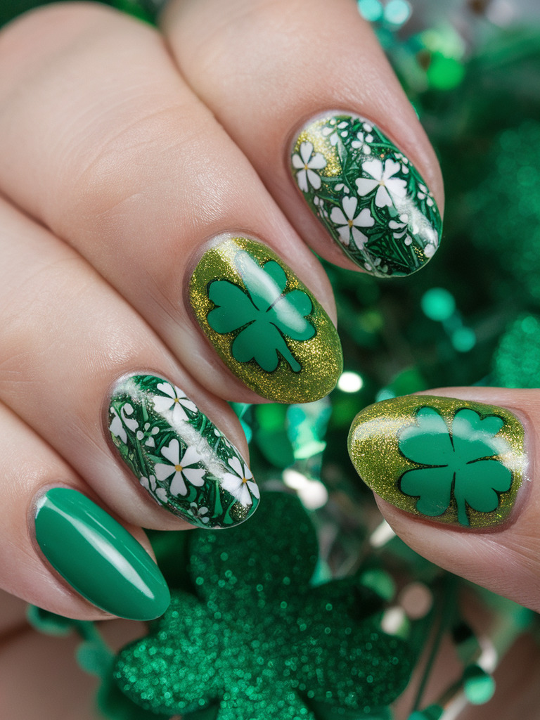 saint patrick's day nails