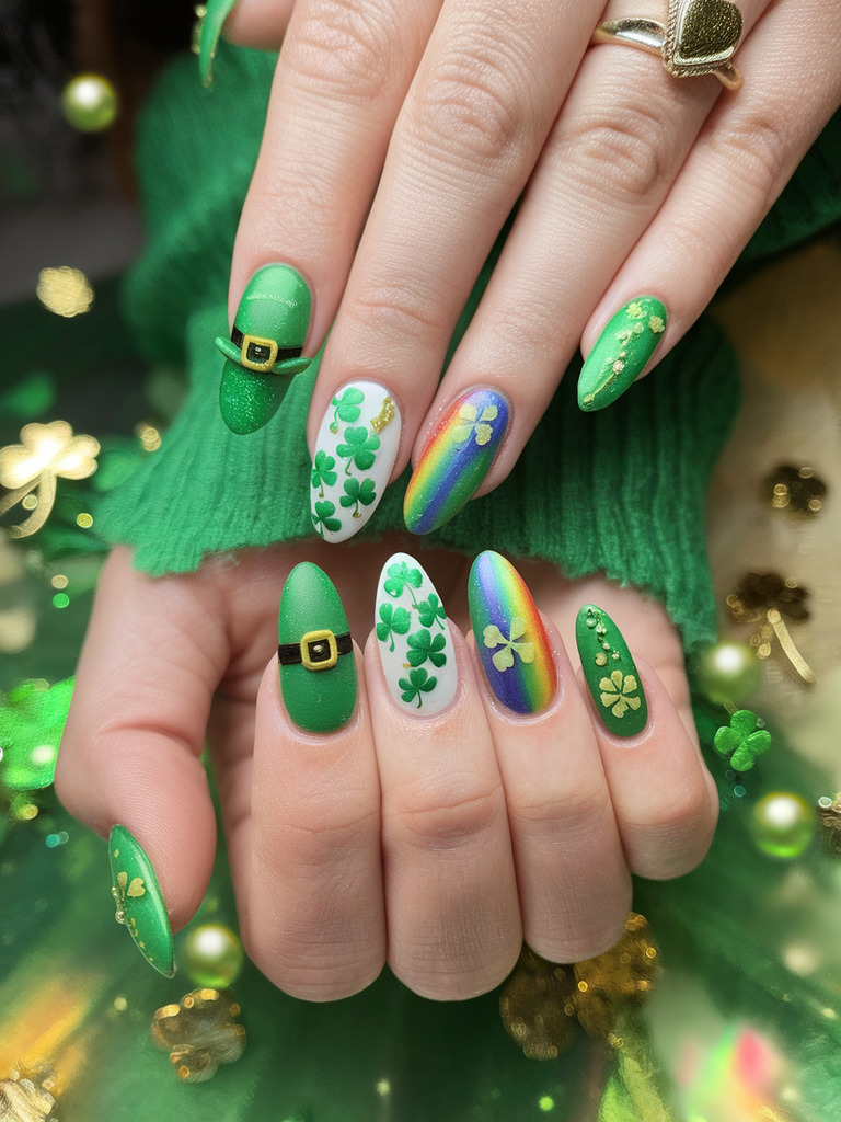 saint patrick's day nails