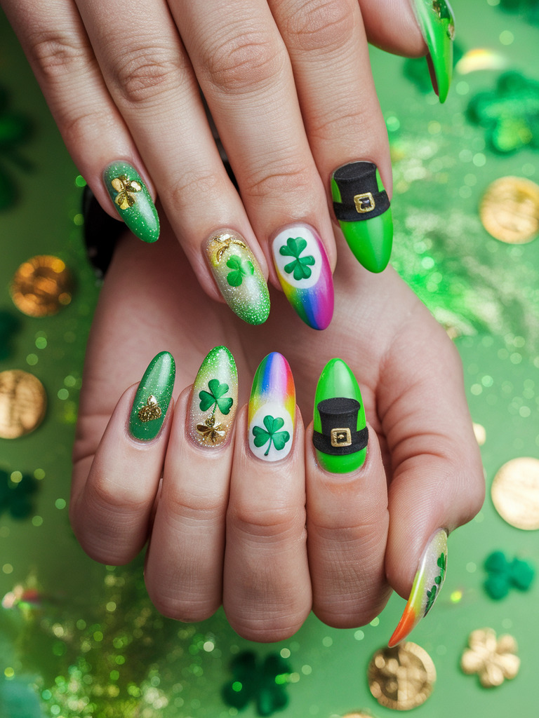 saint patrick's day nails