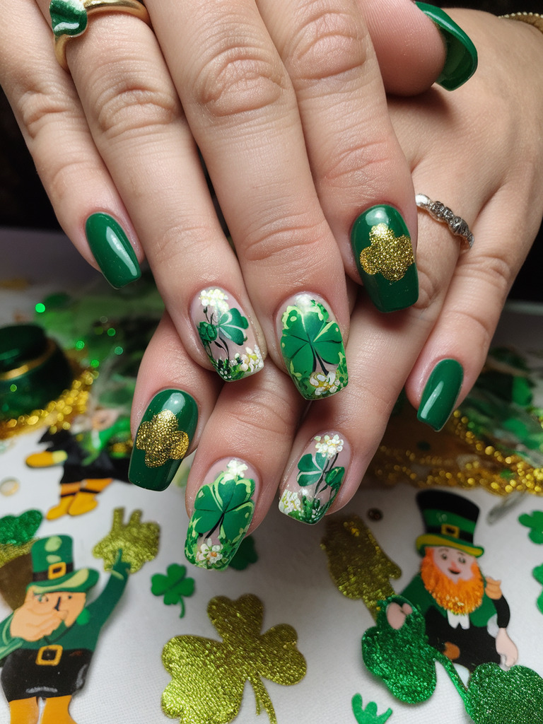 saint patrick's day nails