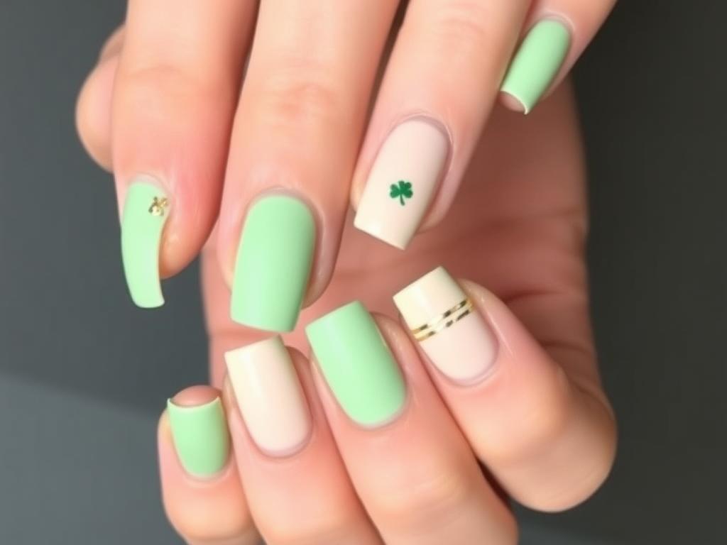 shamrock nail designs