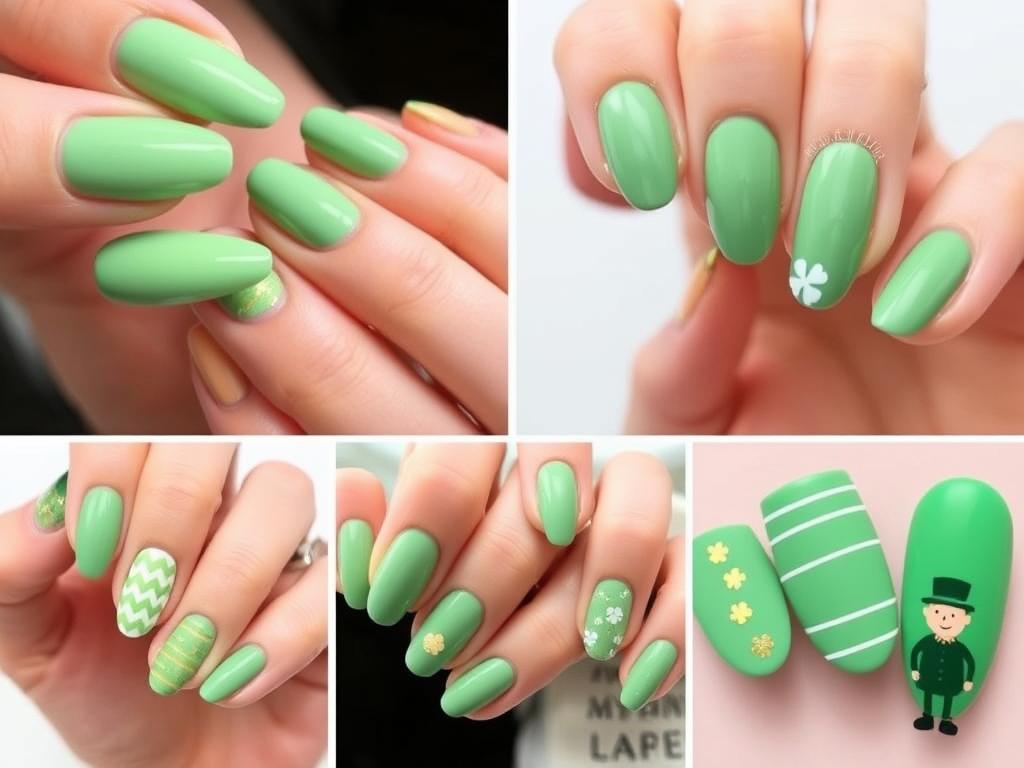 simple St. Paddy's day nail ideas