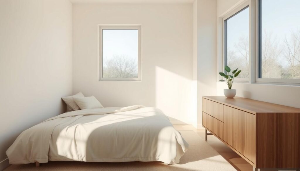 tiny minimalist bedroom